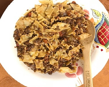 Italian lentils and pasta